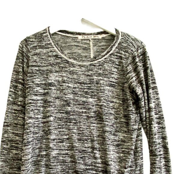 Michael Stars Marled Gray Long Sleeve Top, one size - Picture 3 of 10